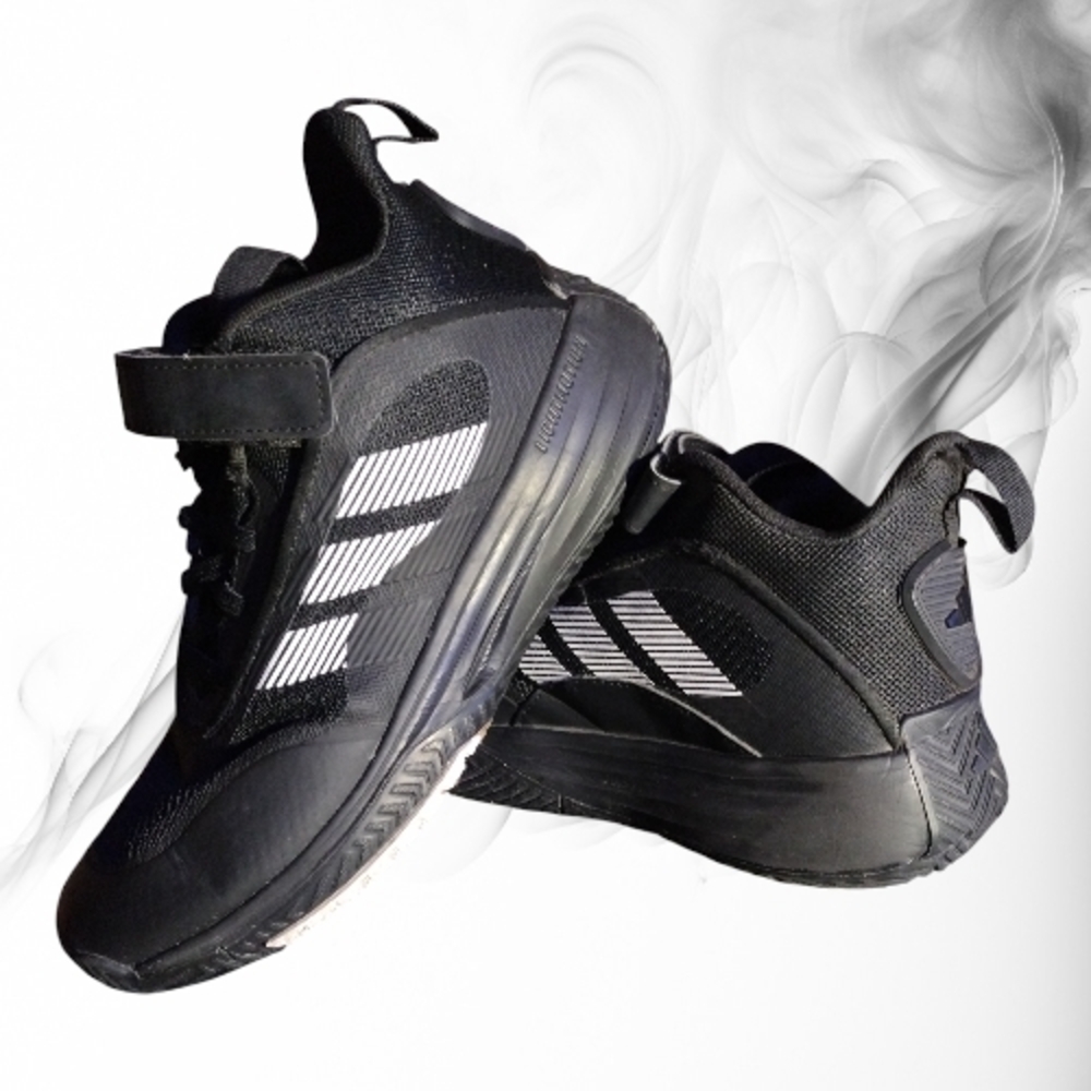 Adidas Youth Black and White Sneakers